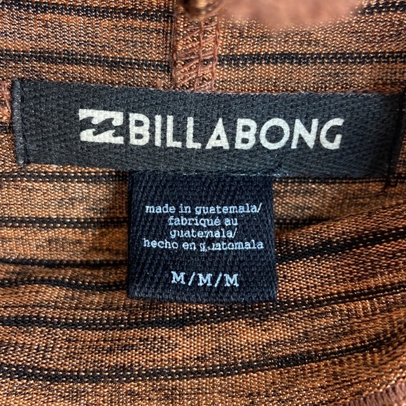 Billabong size M brown and black striped bell sleeve dress new with tag - Picture 4 of 12